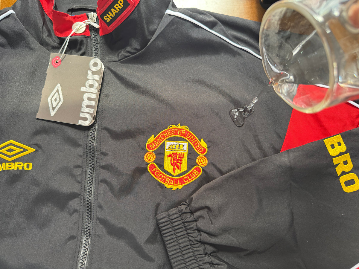 Manchester United Red and Black 1996-1997 Windbreaker