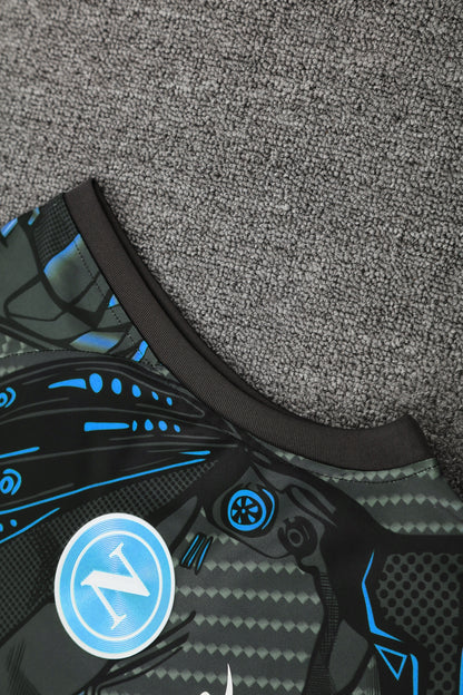 Napoli Sleeveless Training Kit - Black