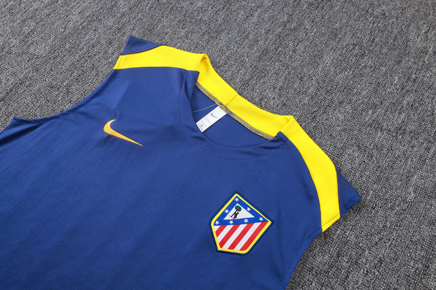 Atletico Madrid Sleeveless Training Kit - Purple/Yellow