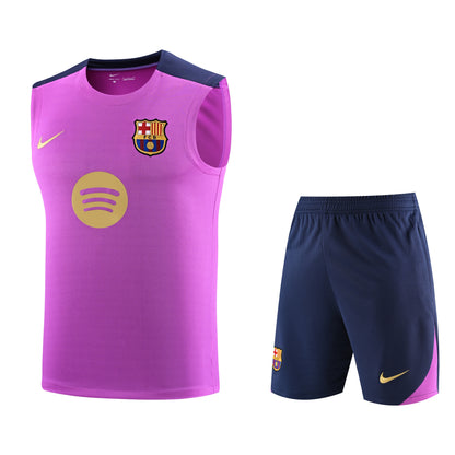 Barcelona Sleeveless Training Kit Purple