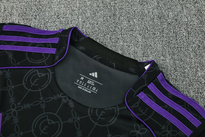 Real Madrid Sleeveless Training Kit - Black/Purple