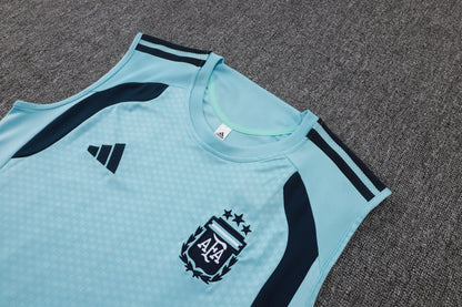 Argentina Sleeveless Training Kit  Sky blue