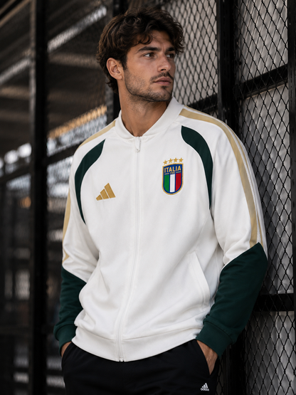 Italian white Windbreaker