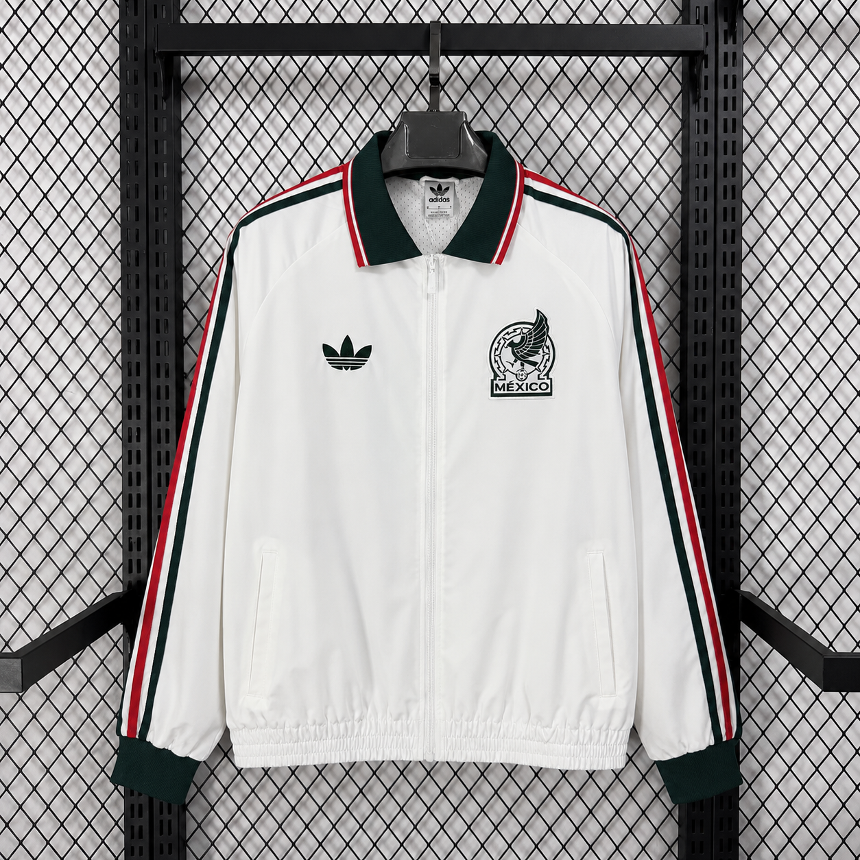 Mexico team white World Cup Windbreaker