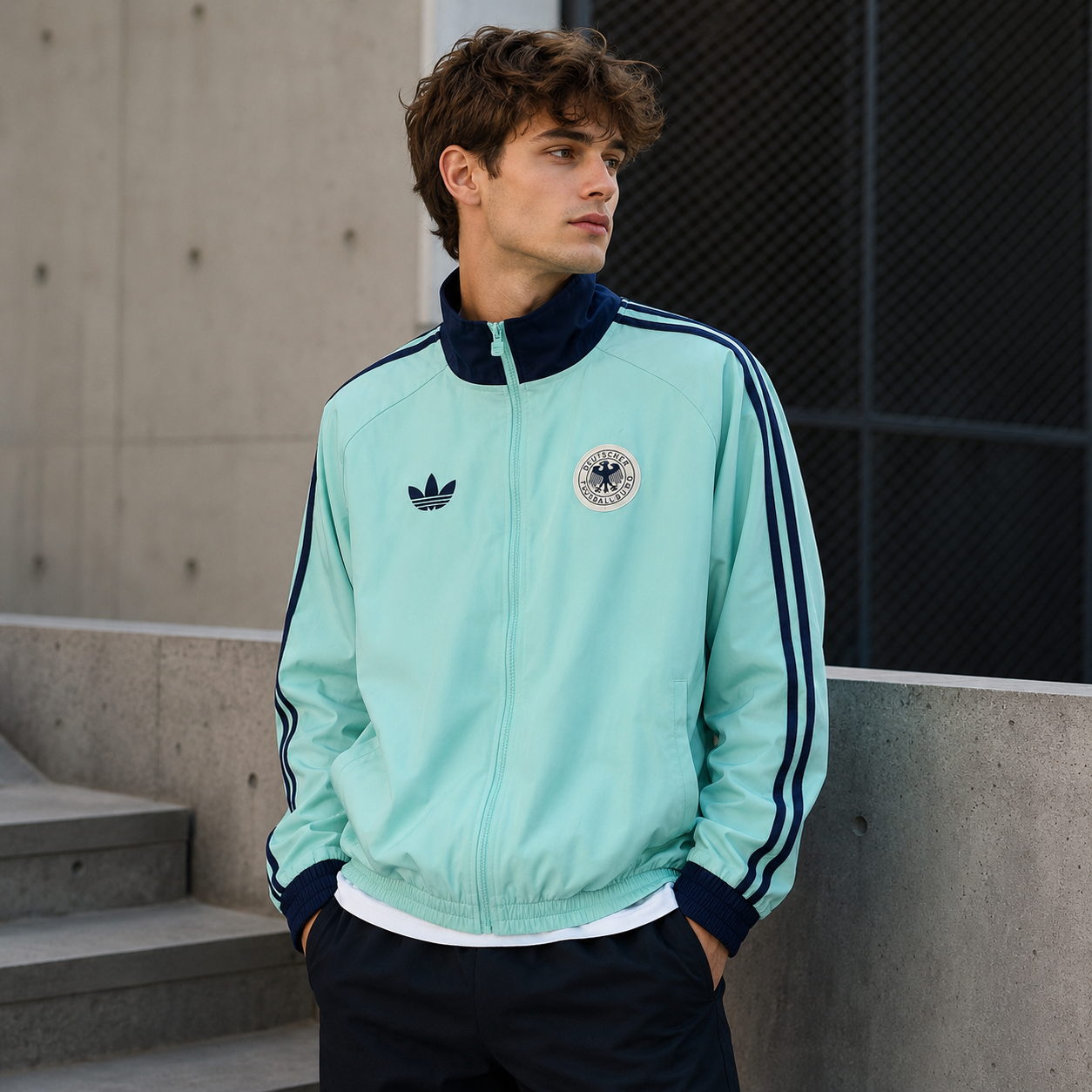 German team light lake green Windbreaker