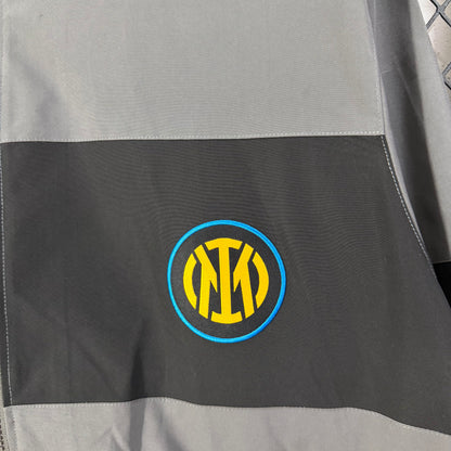 Inter Milan grey retro style Windbreaker