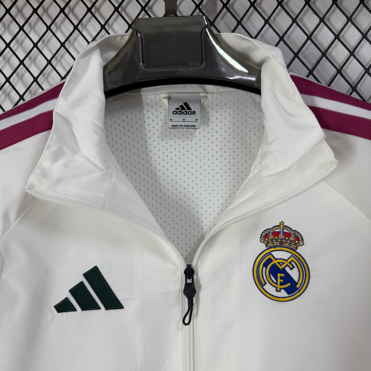 Real Madrid White 26 Home Windbreaker