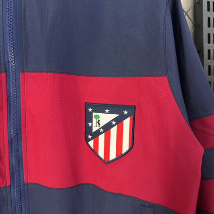 Atletico Madrid Retro Blue Windbreaker