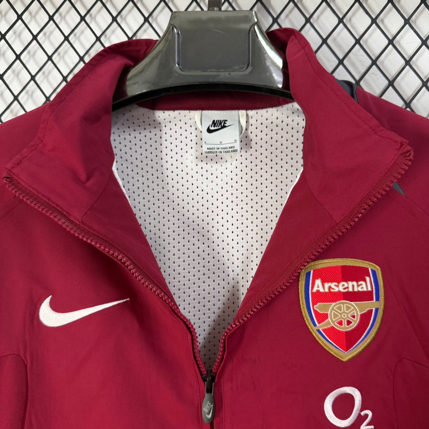 Arsenal Maroon Vintage Style Windbreaker
