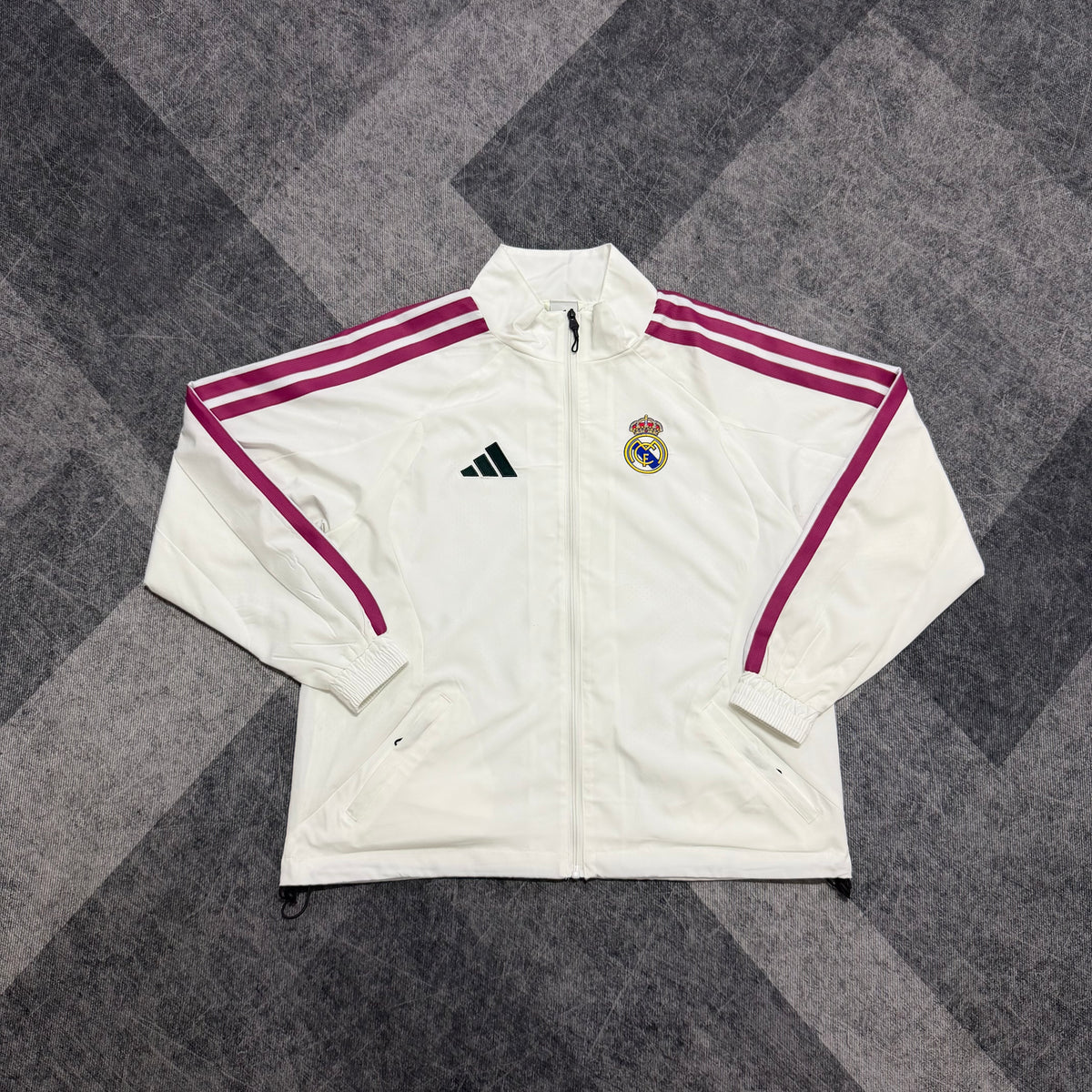 Real Madrid White 26 Home Windbreaker