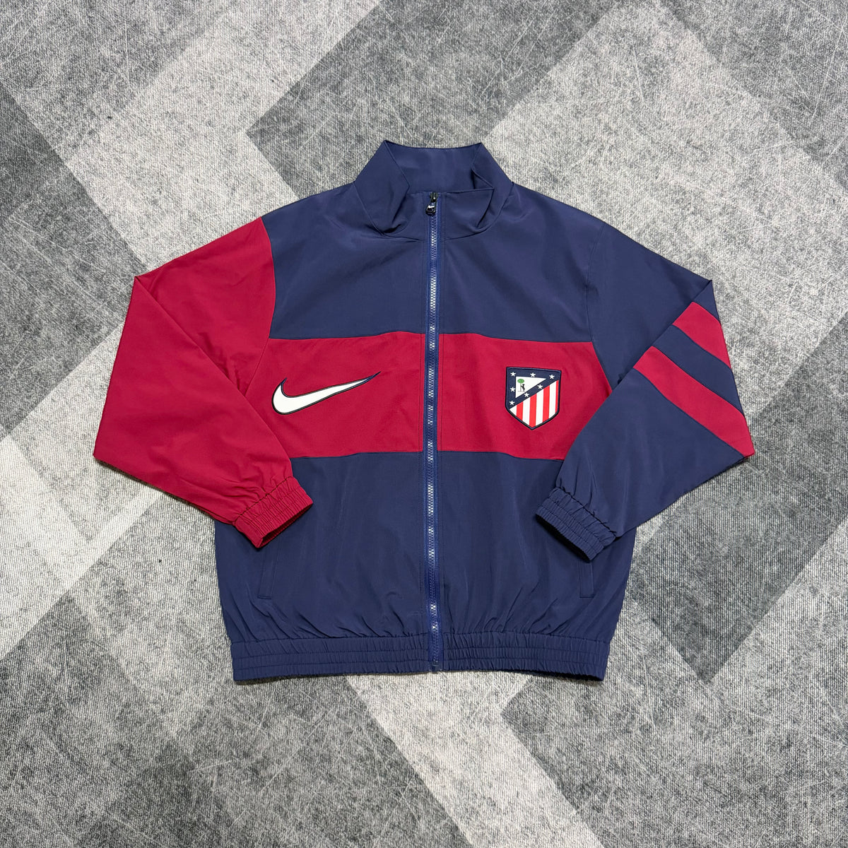 Atletico Madrid Retro Blue Windbreaker