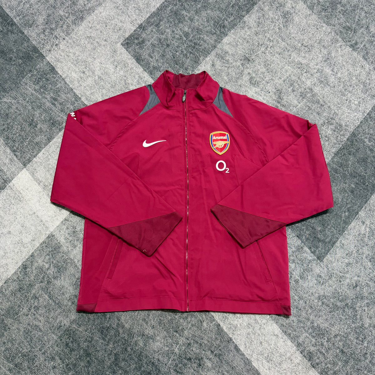 Arsenal Maroon Vintage Style Windbreaker