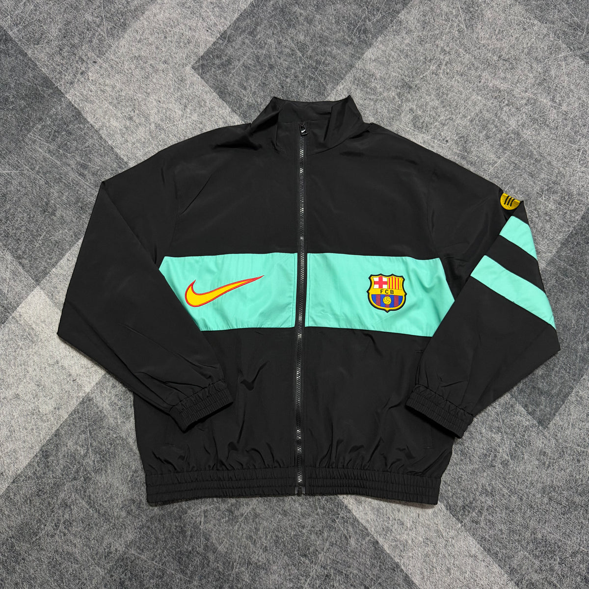 Barcelona black Windbreaker