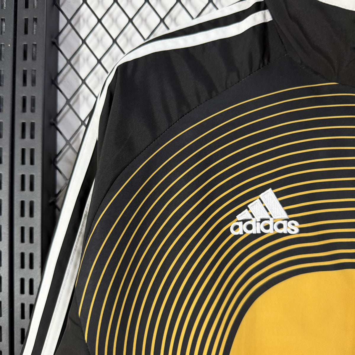 Real Madrid classic black and yellow Windbreaker