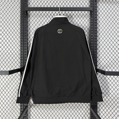 Real Madrid classic black and yellow Windbreaker