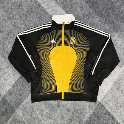 Real Madrid classic black and yellow Windbreaker