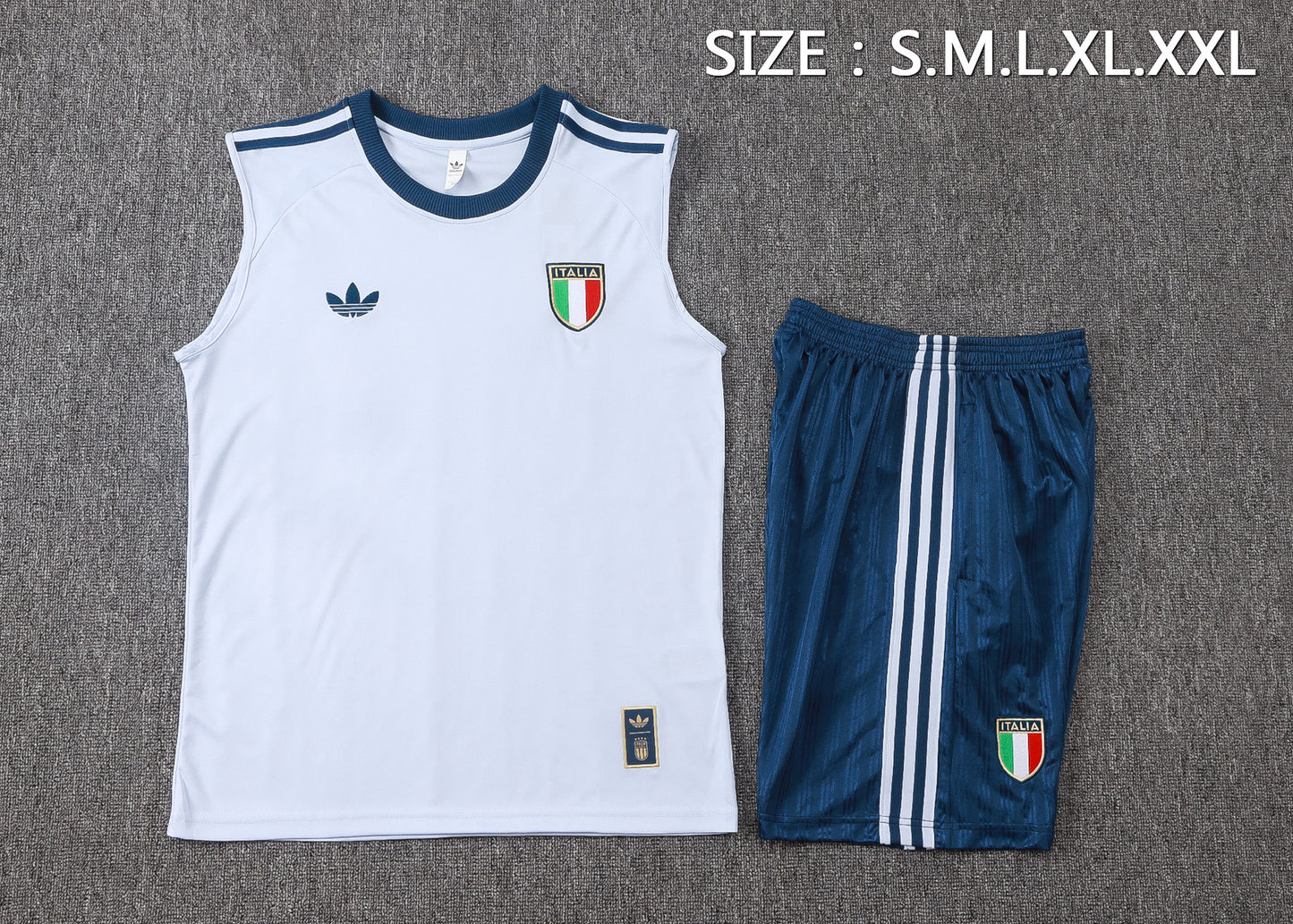 Italy 2627 Sleeveless Training Kit  Dark green 3