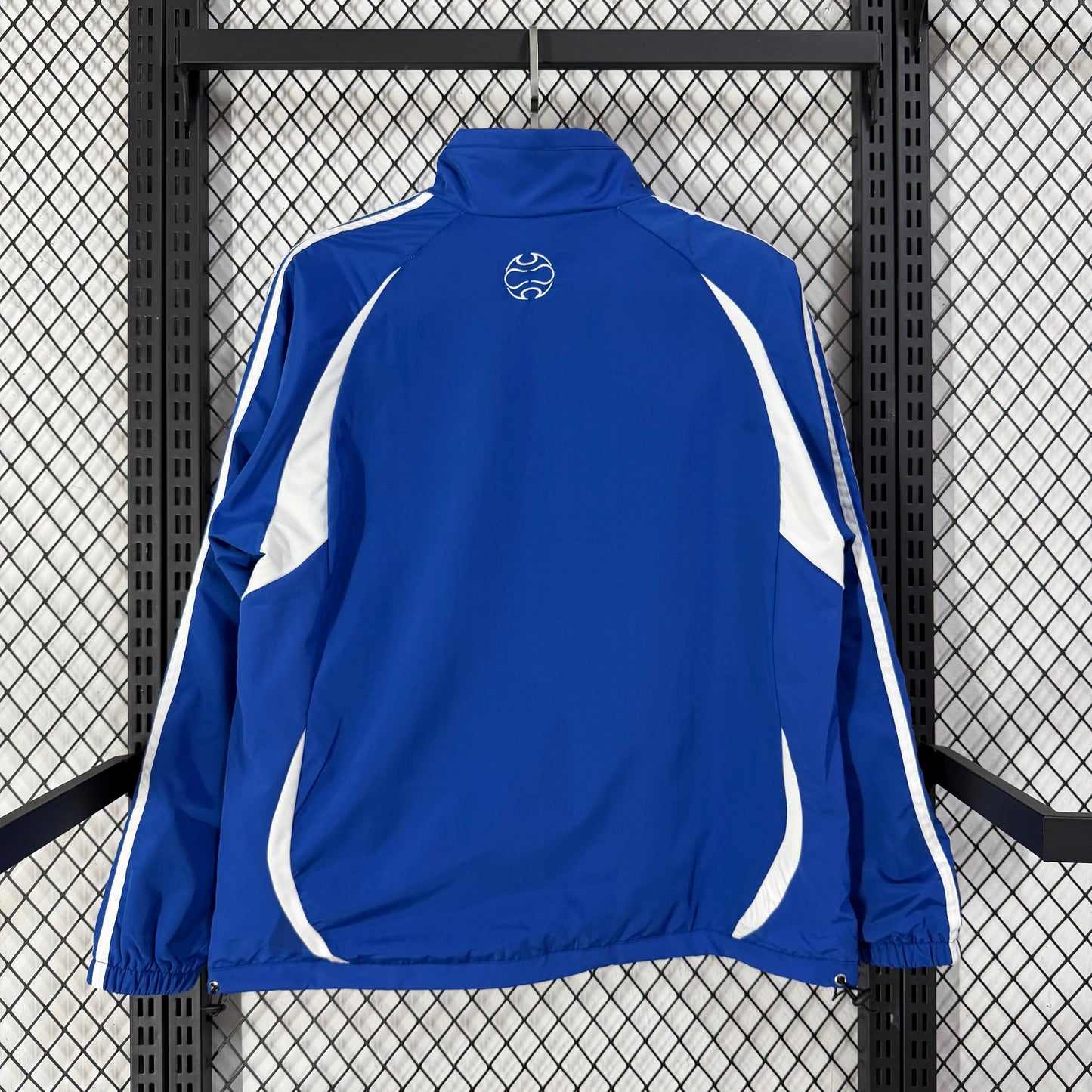 Greece team white with blue Windbreaker