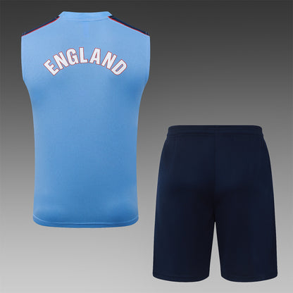 England 2627 Sleeveless Training Kit  Dark green