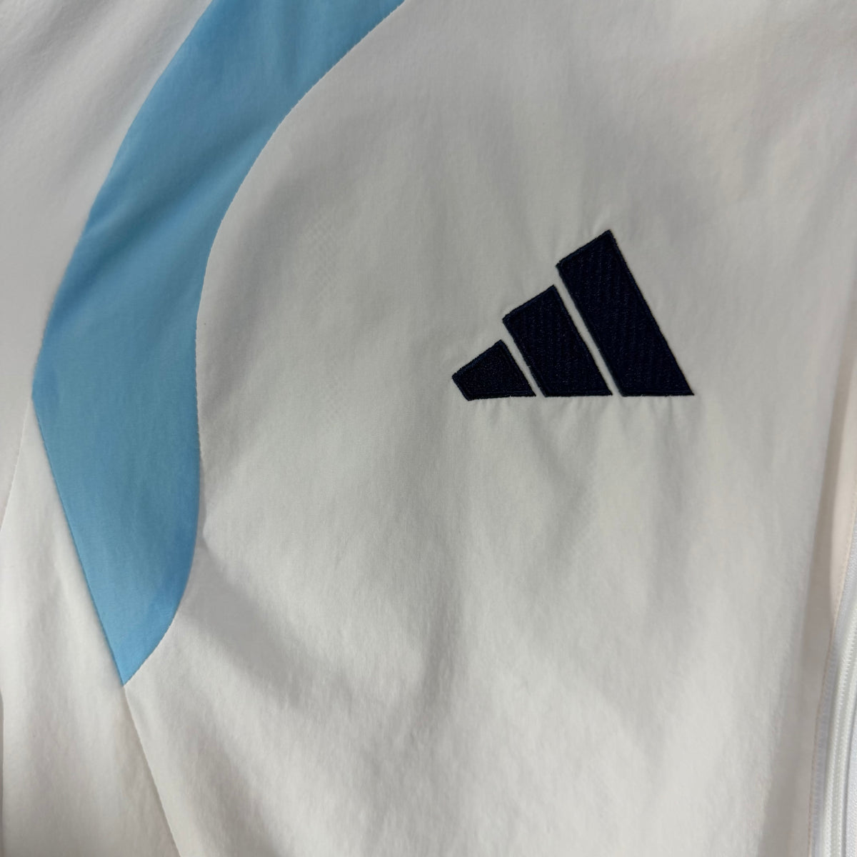 Argentina World Cup style white Windbreaker