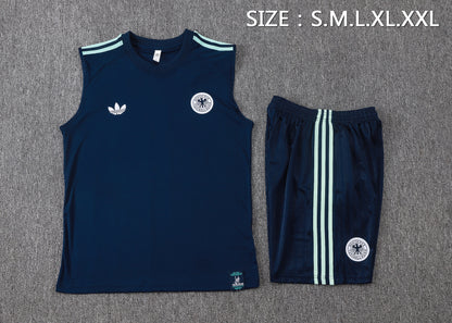 Germany 2627 Sleeveless Training Kit  Dark green
