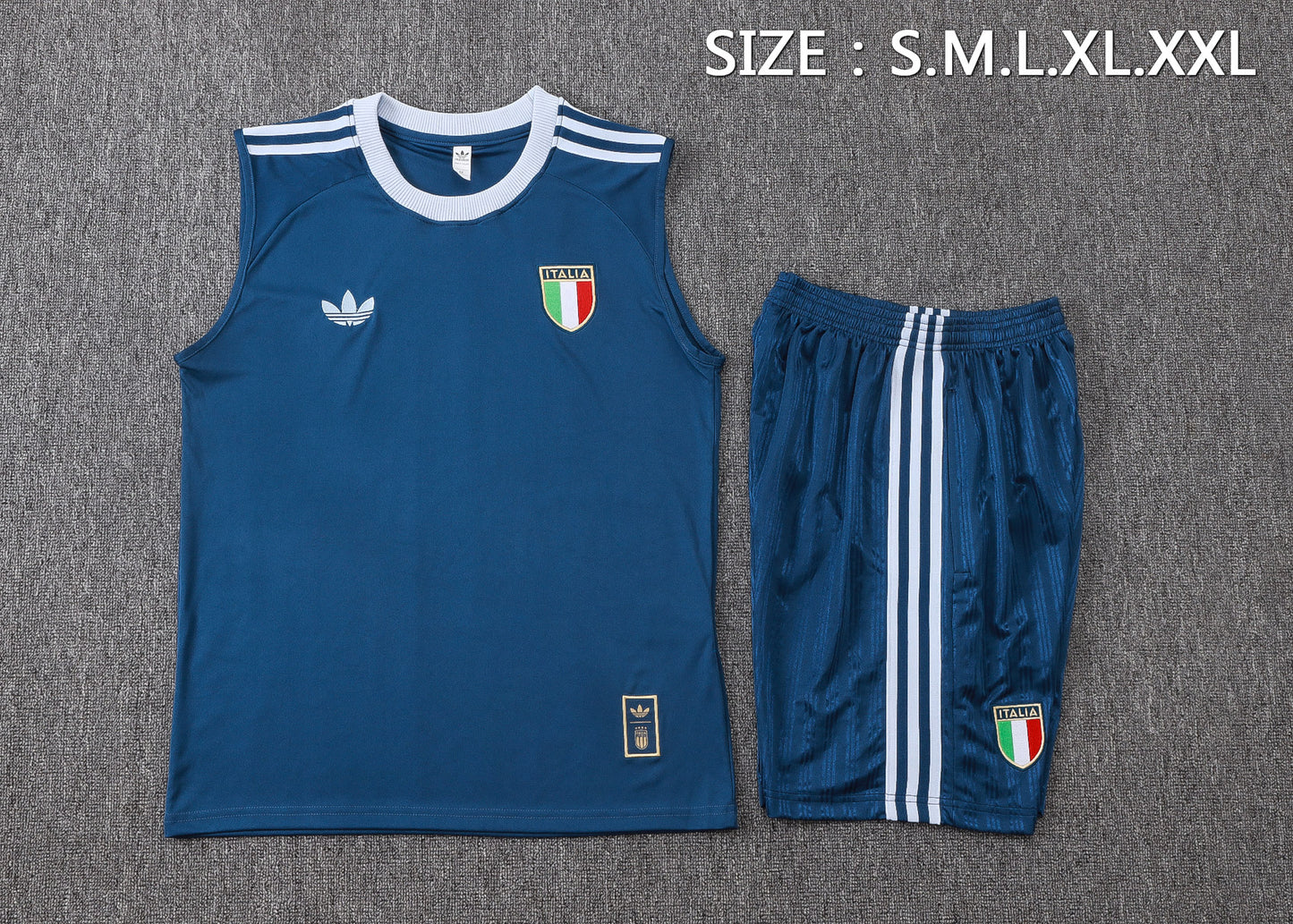 Italy 2627 Sleeveless Training Kit  Dark green 2