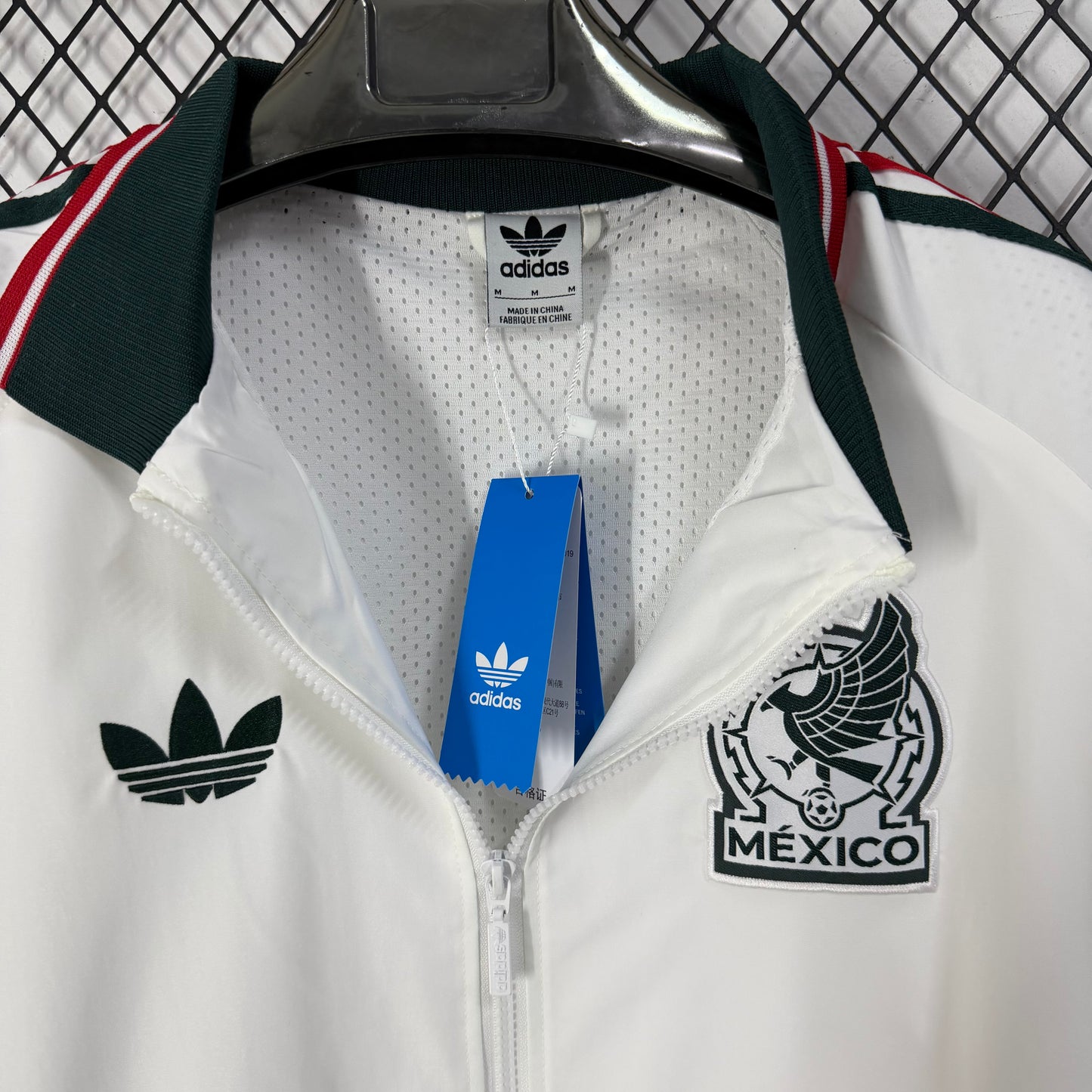 Mexico team white World Cup Windbreaker