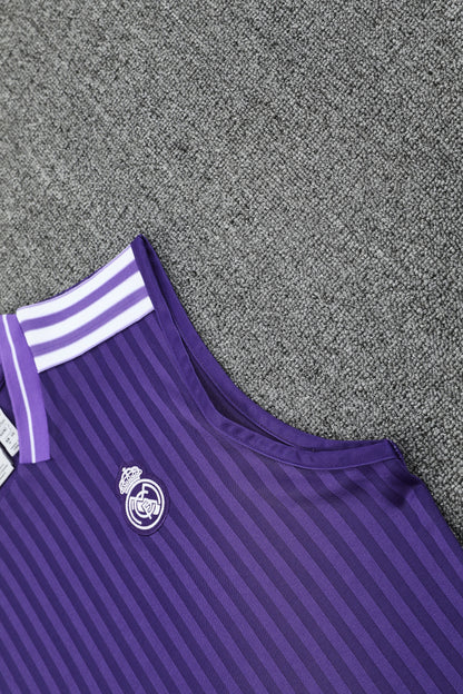 Real Madrid Sleeveless Training Kit purple