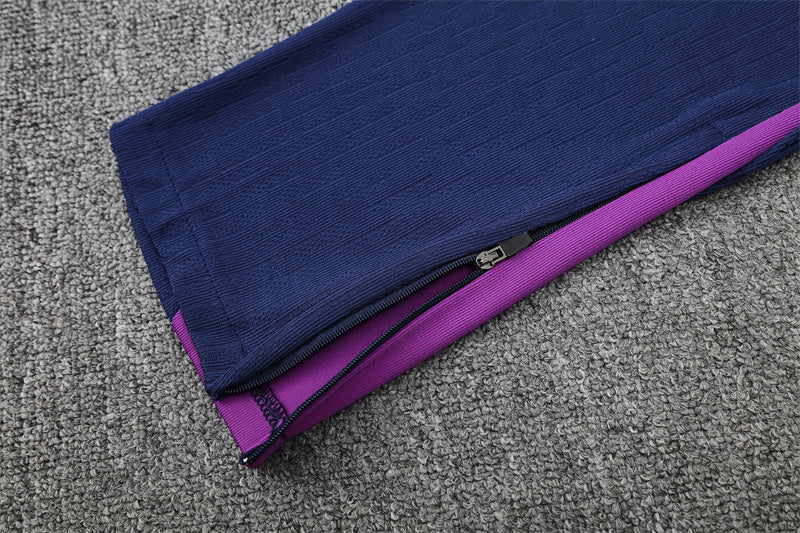 Barcelona Dark Blue and Purple Tracksuit