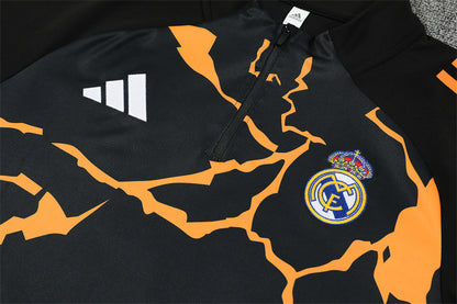 Real Madrid  Black orange Tracksuit
