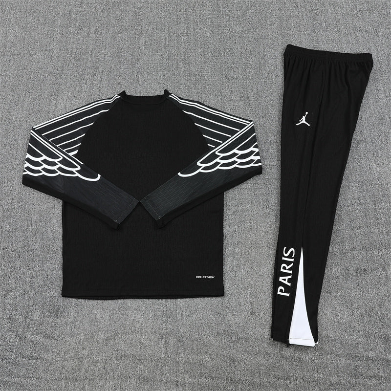 PSG Paris Saint Germain Black and white Tracksuit