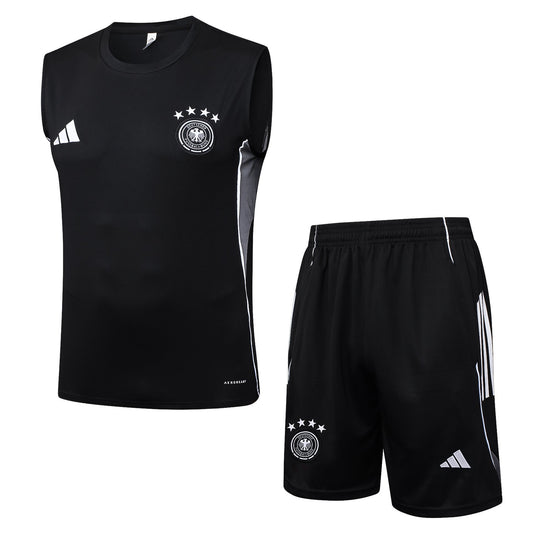 Germany Sleeveless Training Kit -  Black/Grey
