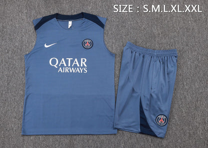 PSG Sleeveless Training Kit - Teal/Navy