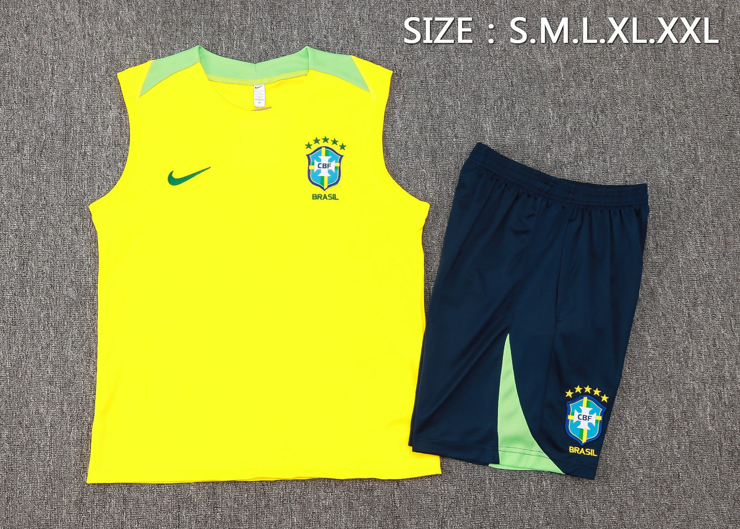 Brazil Sleeveless Training Kit - Home