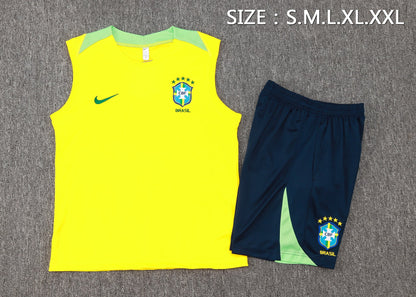Brazil Sleeveless Training Kit - Home