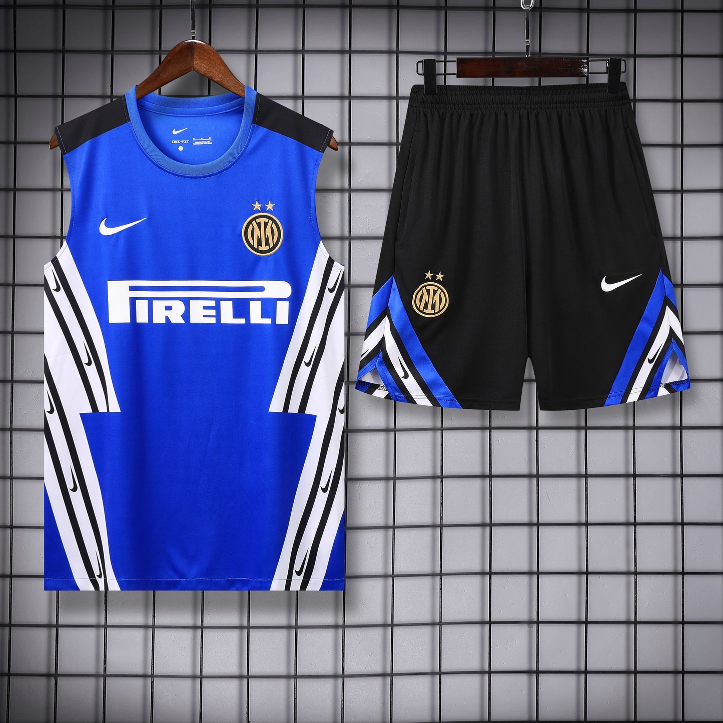 Inter Milan Sleeveless Training Kit Blue