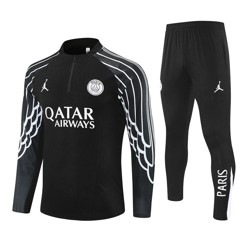 PSG Paris Saint Germain Black and white Tracksuit