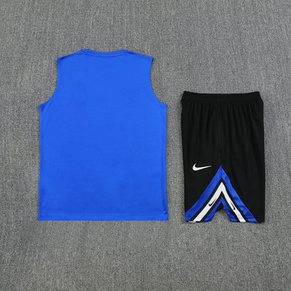 Inter Milan Sleeveless Training Kit Blue