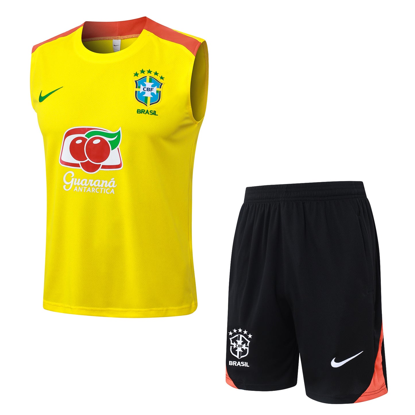 Brazil Sleeveless Training Kit  Yellow