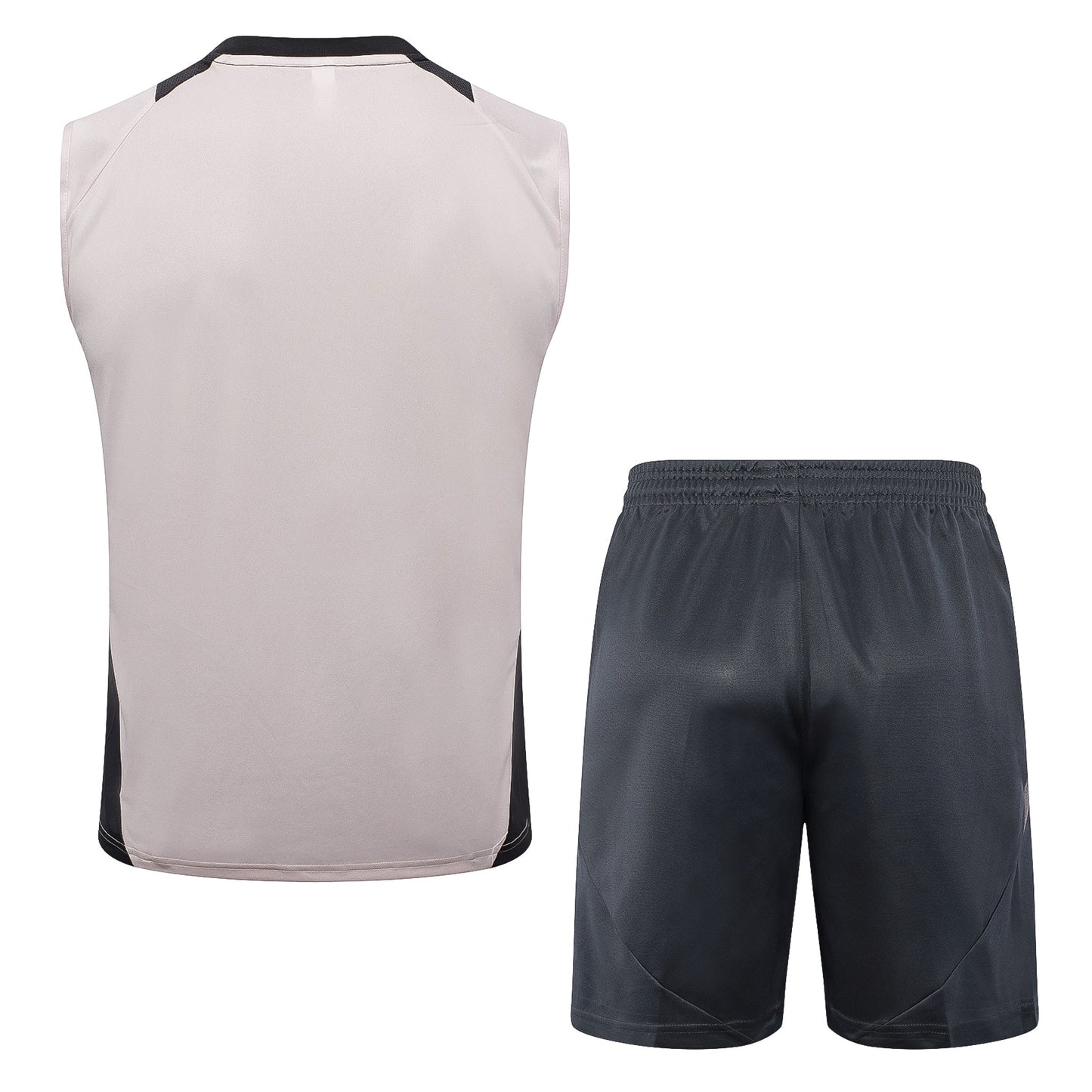 Real Madrid Sleeveless Training Kit - Beige/Black/Grey