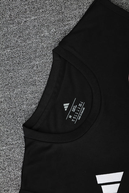 Inter Miami Sleeveless Training Kit - Black/Grey/White
