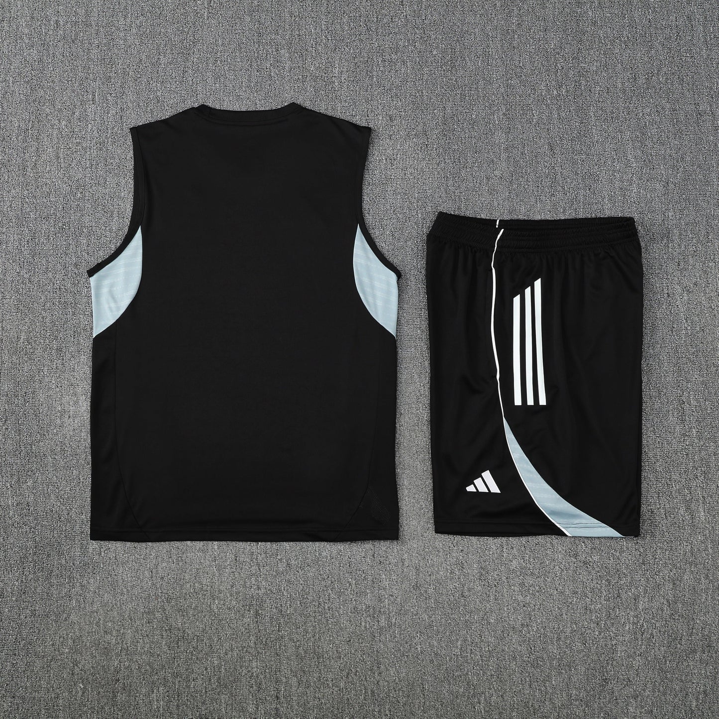 Inter Miami Sleeveless Training Kit - Black/Grey/White