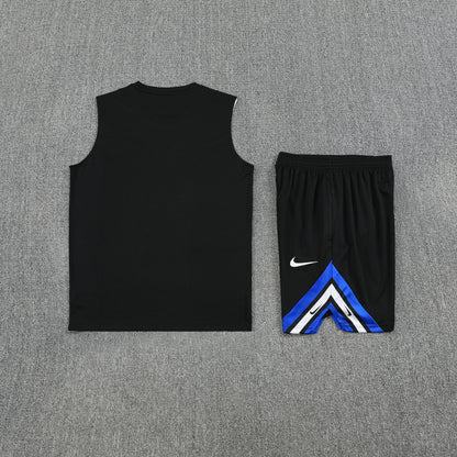 Inter Milan Sleeveless Training Kit Black