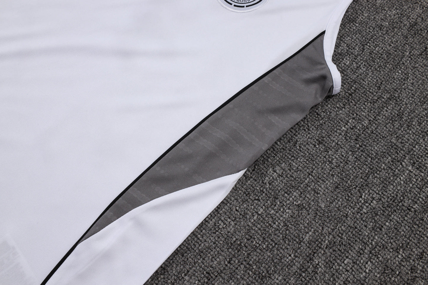 Germany Sleeveless Training Kit -  White/Grey/Black