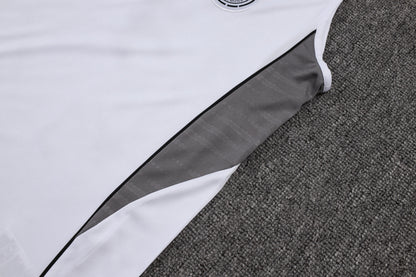 Germany Sleeveless Training Kit -  White/Grey/Black