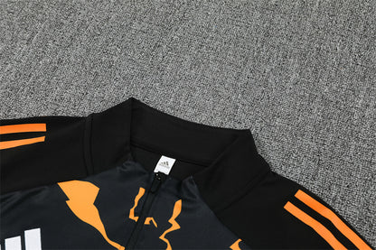 Real Madrid  Black orange Tracksuit