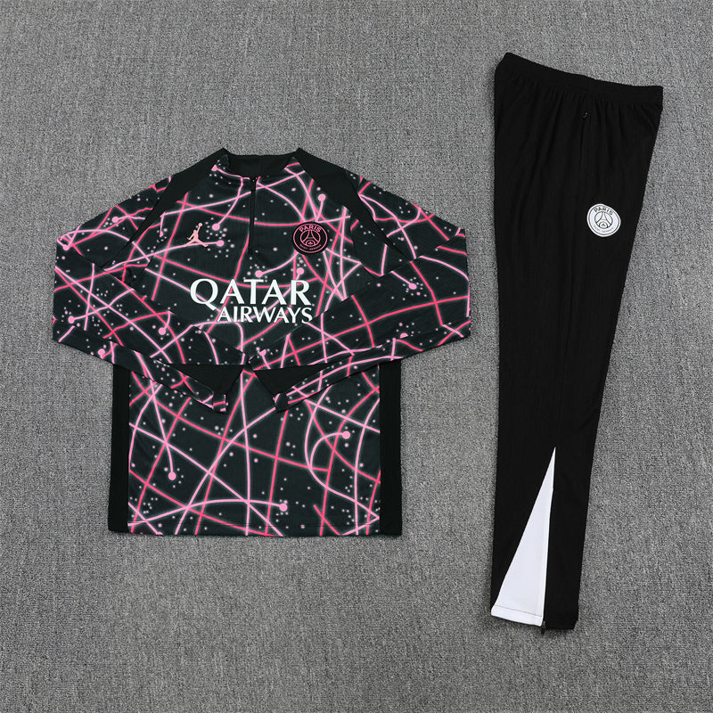 PSG Paris Saint Germain   Black and pink camouflage style Tracksuit
