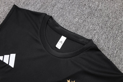 Argentina Sleeveless Training Kit -  Black/Grey/White