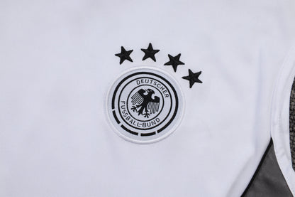Germany Sleeveless Training Kit -  White/Grey/Black