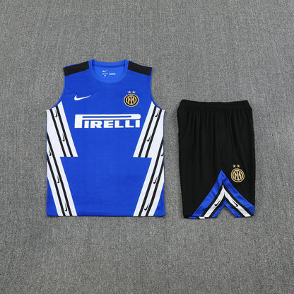 Inter Milan Sleeveless Training Kit Blue